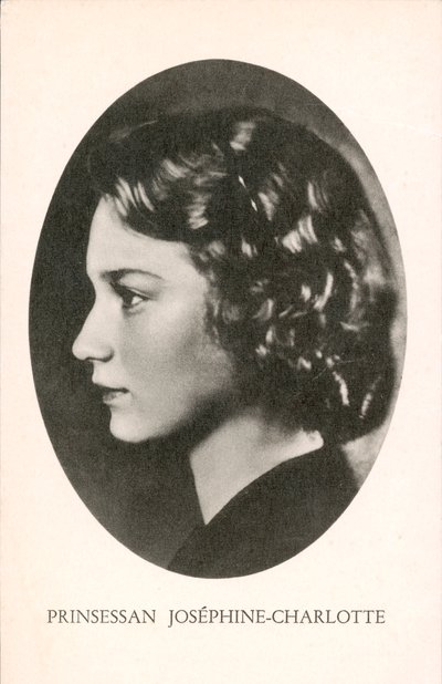 Princesa Josefina Carlota de Bélgica (foto b/n) de Photographer Belgian