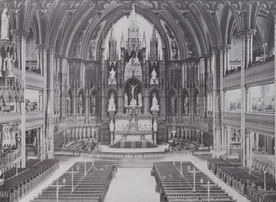 Interior de la Catedral de Notre Dame, Montreal de Photographer Canadian