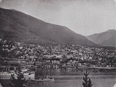 Nelson, desde el río Kootenay de Photographer Canadian