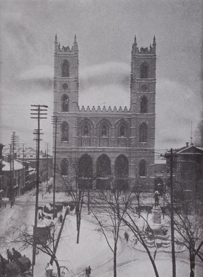 Notre Dame en invierno, Montreal de Photographer Canadian