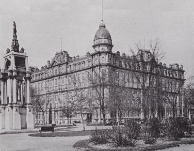 Hotel Windsor y Monumento a Sir John A Macdonald, Montreal de Photographer Canadian