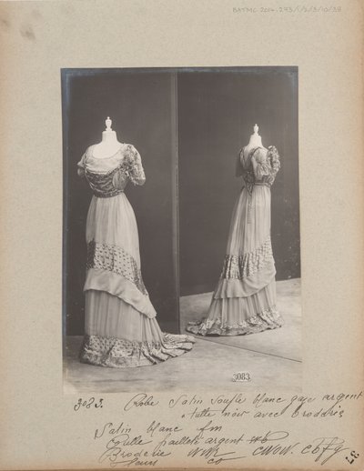 Página de álbum: Casa de Worth, vestido de baile de Photographer French