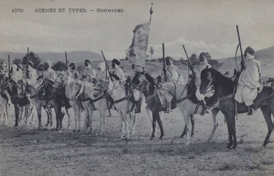 Goumiers marroquíes, soldados musulmanes que sirvieron bajo el Ejército Francés de África de Photographer French