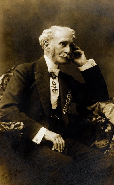 Retrato de Francois Stephen Emile Liegeard (1830-1925), escritor, poeta y político francés - Fotografía, Coll. Baussy de Photographer French