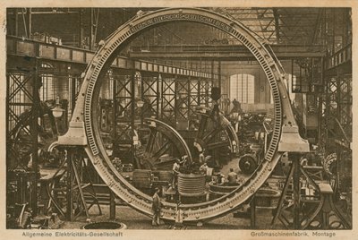 Allgemeine Elektricitats-Gesellschaft. Tarjeta postal enviada el 20 de abril de 1913. de Photographer German
