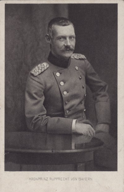 Príncipe heredero Rupprecht de Baviera, comandante militar alemán de la Primera Guerra Mundial (foto en b/n) de Photographer German