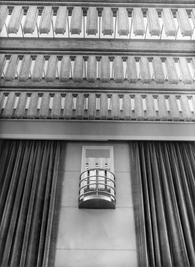 (detalle) de la pared del Hauptfunksaal en el edificio NORAG en Hamburgo, c.1931 de Photographer German