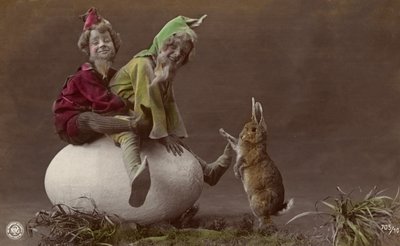 Tarjeta de Pascua con duendes de Photographer German