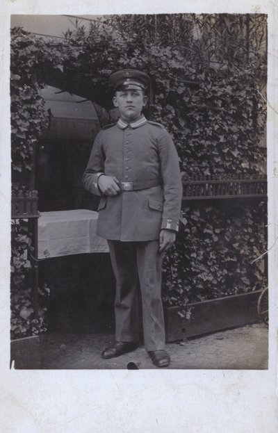 Soldado del ejército alemán (foto en b/n) de Photographer German