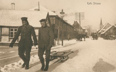 Ocupación alemana de Jelgava en Letonia durante la Primera Guerra Mundial de Photographer German
