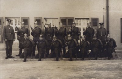 Grupo de soldados de infantería del ejército alemán de Photographer German