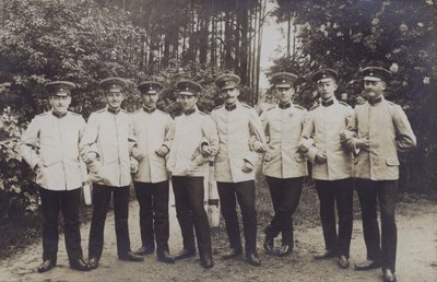 Grupo de oficiales del ejército alemán (foto en b/n) de Photographer German