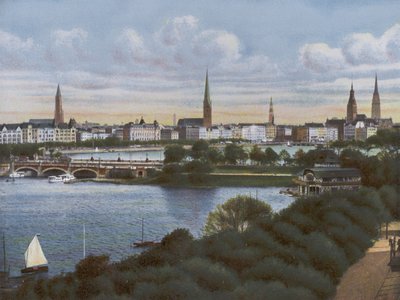 Hamburgo: Lombardsbrücke de Photographer German