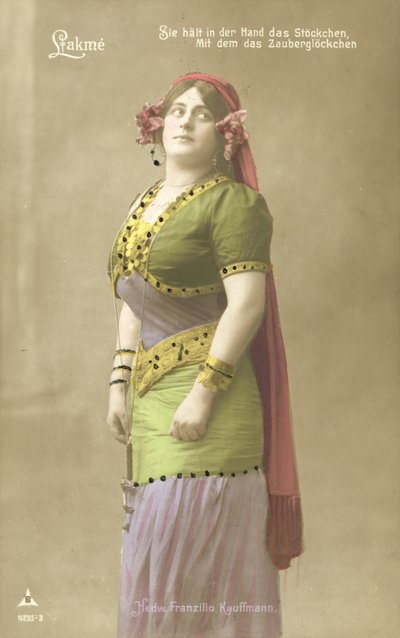 Hedwig Franzillo Kauffman como Lakme de Photographer German