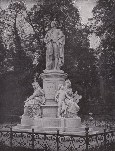 En el Tiergarten, Monumento a Goethe de Photographer German