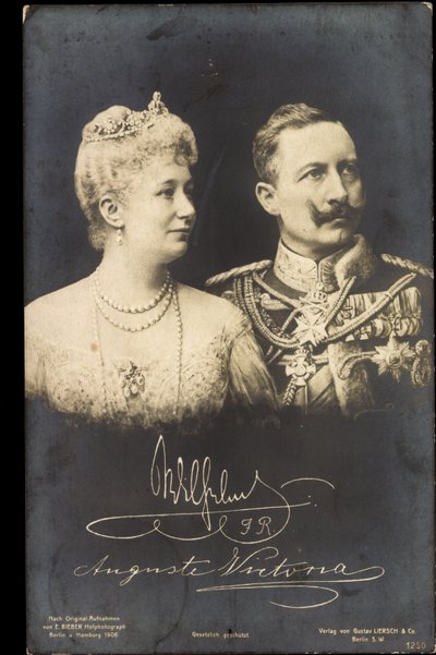 Emperador Guillermo II, Auguste Viktoria, Liersch 1250 de Photographer German