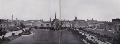Leipzig: Panorama desde Augustusplatz de Photographer German