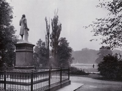 Leipzig: Rosental-Partie con monumento a Gellert de Photographer German