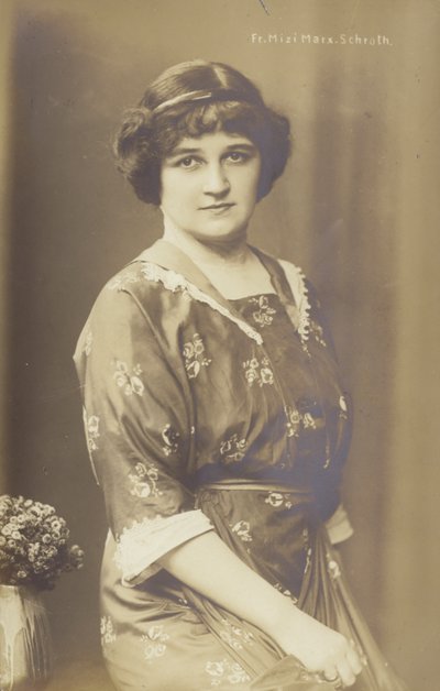 Mizi Marx Schroth, cantante de ópera alemana de Photographer German