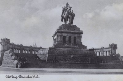 Monumento a Kaiser Wilhelm I, Deutsches Eck, Coblenza, Alemania de Photographer German