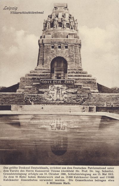 Monumento a la Batalla de las Naciones (1813), Leipzig, Alemania de Photographer German