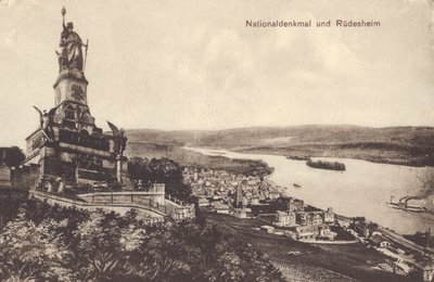 Nationaldenkmal, monumento que conmemora la unificación de Alemania, Rudesheim am Rhein, Hesse de Photographer German