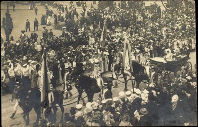 Foto Eisenach, carruaje, recepción de los príncipes de Photographer German