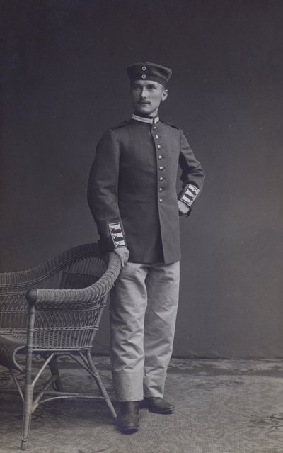 Retrato de un soldado del ejército alemán de Photographer German
