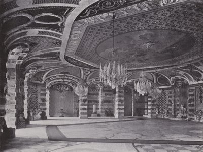 Potsdam, Nuevo Palacio, Sala de las Conchas de Photographer German