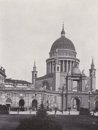 Potsdam, Palacio de la Ciudad, Portal Fortuna y Iglesia de San Nicolás de Photographer German