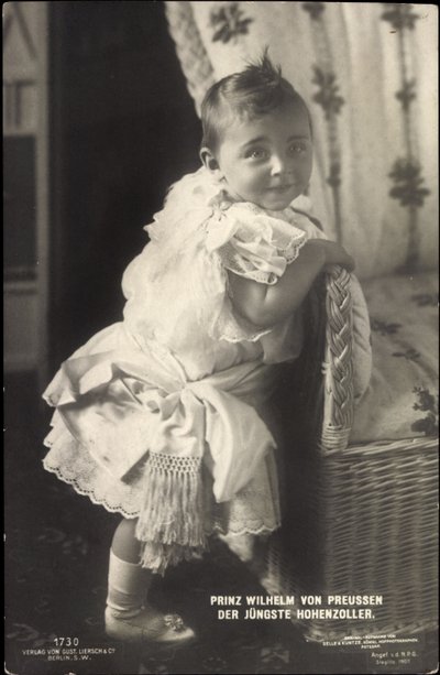El príncipe Guillermo de Prusia, el Hohenzoller más joven de Photographer German