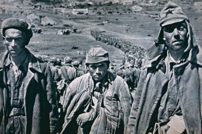 Prisioneros de guerra rusos capturados por los alemanes de Photographer German