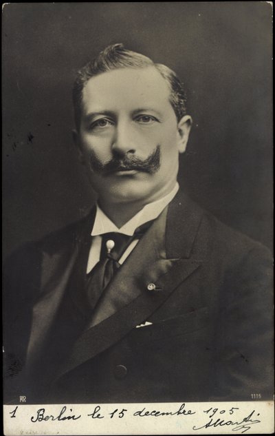 Joven Kaiser Guillermo II, Retrato, Bigote, RPH de Photographer German