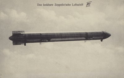 Zeppelin LZ III en vuelo de Photographer German