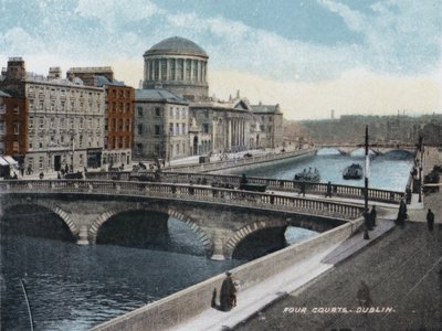 Cuatro Tribunales, Dublín (foto en color) de Photographer Irish