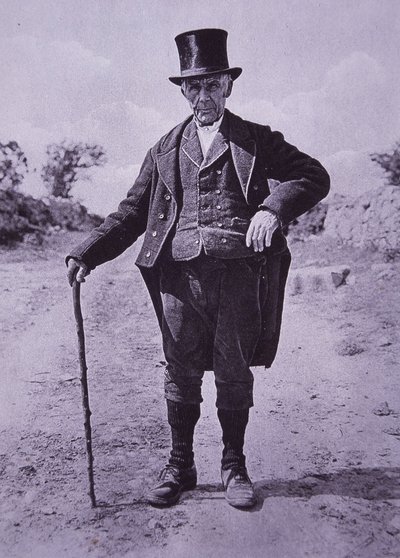 Caballero del sur de Irlanda, c.1910 (foto en blanco y negro) de Photographer Irish