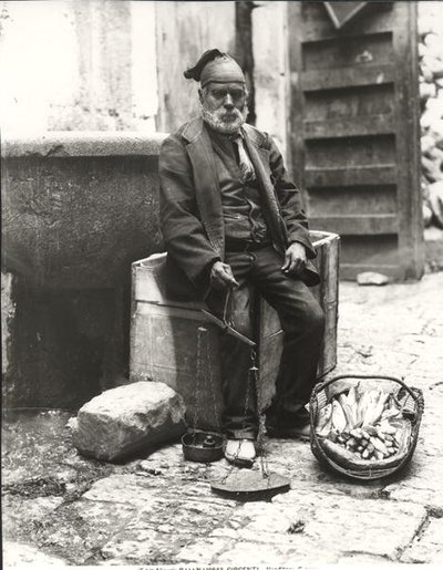 Un vendedor de pescado, de 