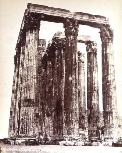 Templo de Zeus en Olimpia de Photographer Italian