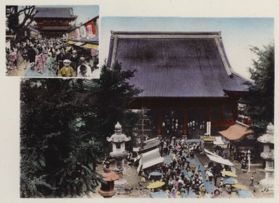 Japón, c.1912: Templo Kwannon y su Terreno y Varios Espectáculos en el Parque Asakusa, Tokio de Photographer Japanese