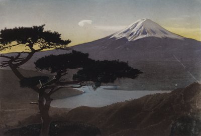 Japón, c.1912: Monte Fuji desde el Paso Misaka de Photographer Japanese