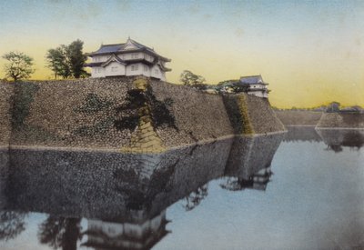 Japón, c.1912: El Castillo de Osaka construido en 1583 por Hideyoshi de Photographer Japanese