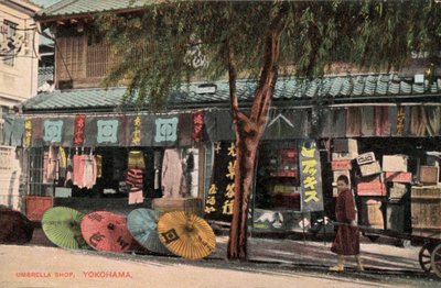 Tienda de paraguas, Yokohama, Japón de Photographer Japanese