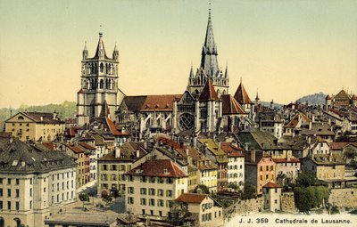 Catedral de Lausana (foto en color) de Photographer Swiss