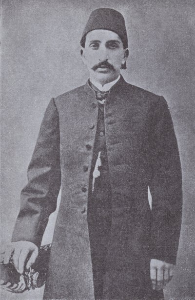 Abdul Hamid II, Sultán del Imperio Otomano, derrocado por los Jóvenes Turcos en 1909 de Photographer Turkish