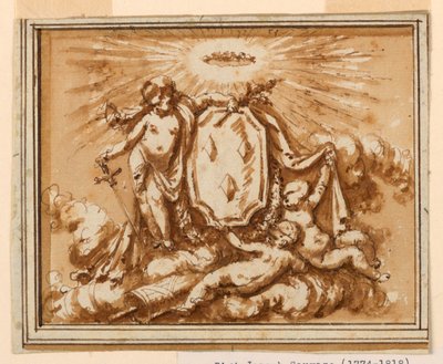 Diseño para un sobrepuerta de Piat Joseph Sauvage