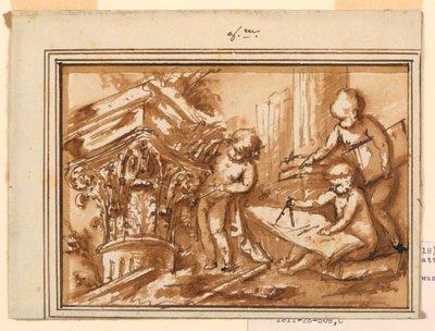 Diseño para un sobrepuerta de Piat Joseph Sauvage