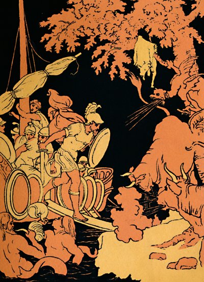 Los toros que escupen fuego, 1880 de Picart