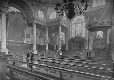 Iglesia de San Esteban, Walbrook, Ciudad de Londres, c1890 1911 de Pictorial Agency