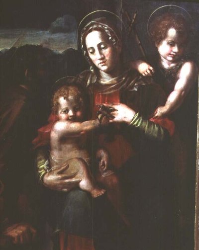 Madonna y Niño con el Infante San Juan Bautista de Pier Francesco Foschi