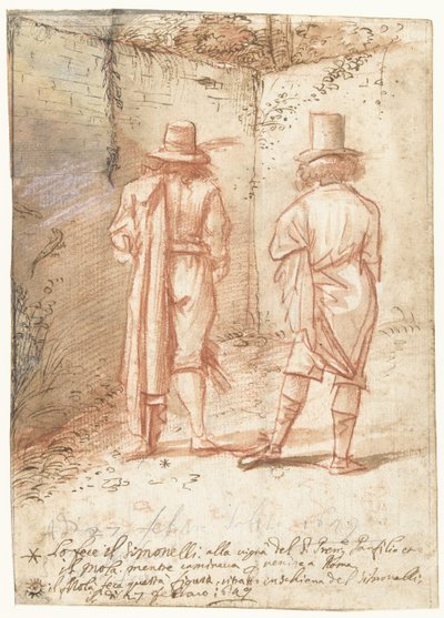 Retratos de Pier Francesco Mola y Niccolò Simonelli de Pier Francesco Mola